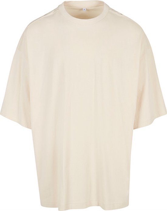 Extreme Oversized T-shirt 'Huge Tee' met ronde hals White Sand - XXL