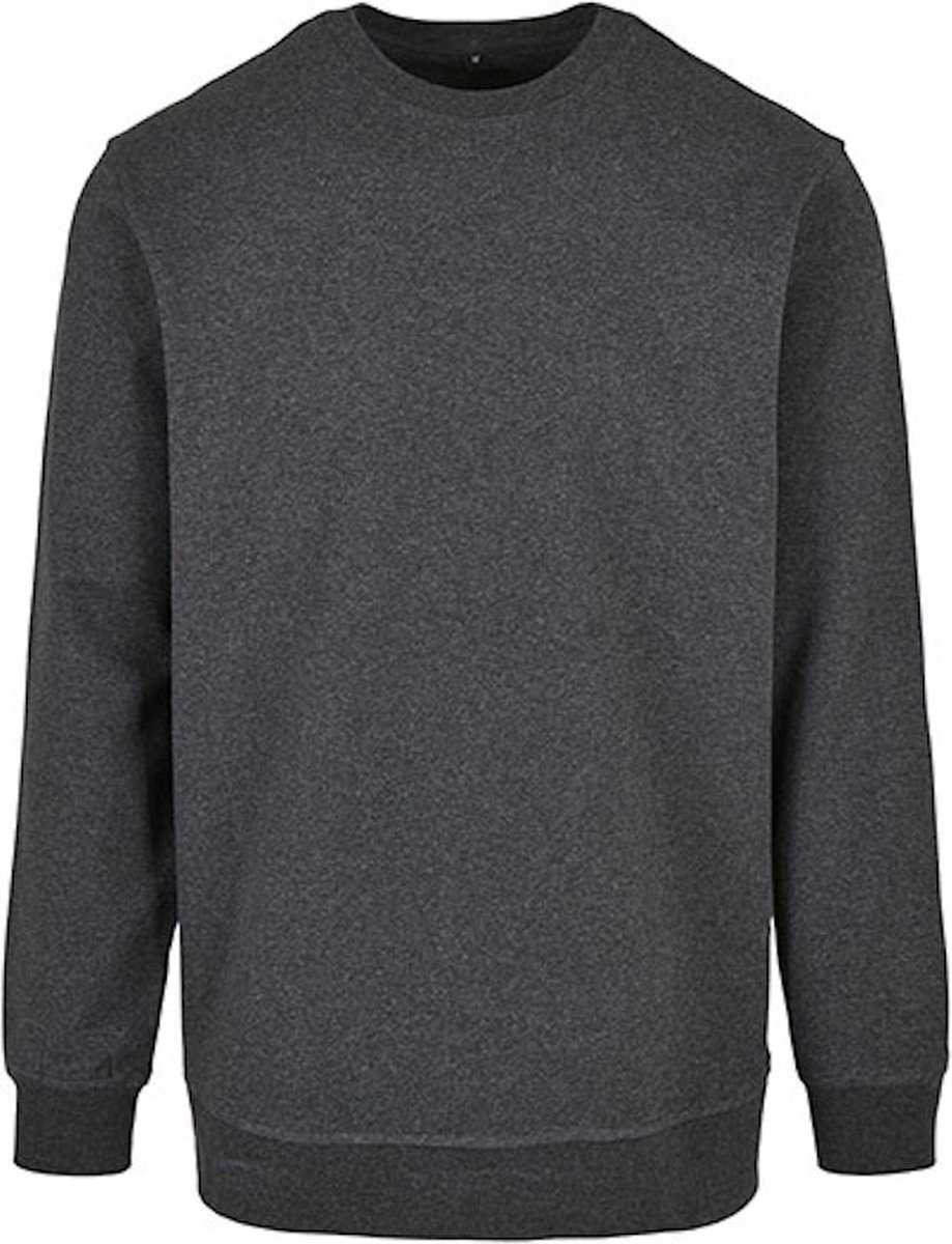 Basic Crewneck Sweater met ronde hals Charcoal S Geel