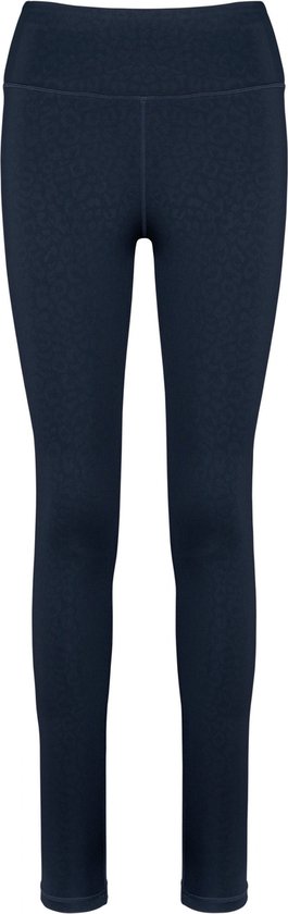 SportBroek Dames L Proact Navy Leopard 81% Polyester, 19% Elasthan