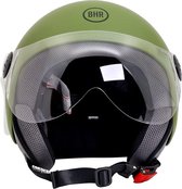 BHR 800 facile | casque vespa | vert mat | casque de cyclomoteur | taille XS