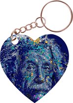 Porte-clés coeur 5x5cm - Einstein - Symboles Physique