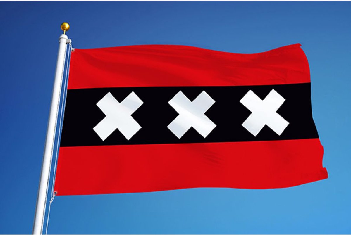 Amsterdam Vlag 80x120cm