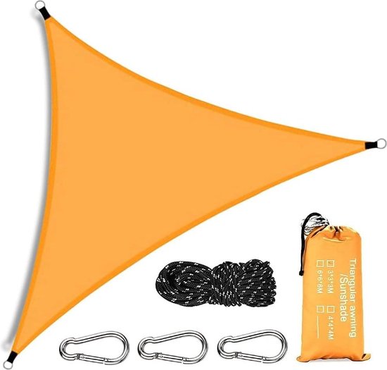 Zon Schaduw Zeil 3m X 2m Rechthoek Grijs, Waterdicht Luifel 95% UV-blokkeren Zonnescherm Luifel Voor Buiten Patio Tuin Gazon Pergola Decking(Size:3X5M,Color:rood