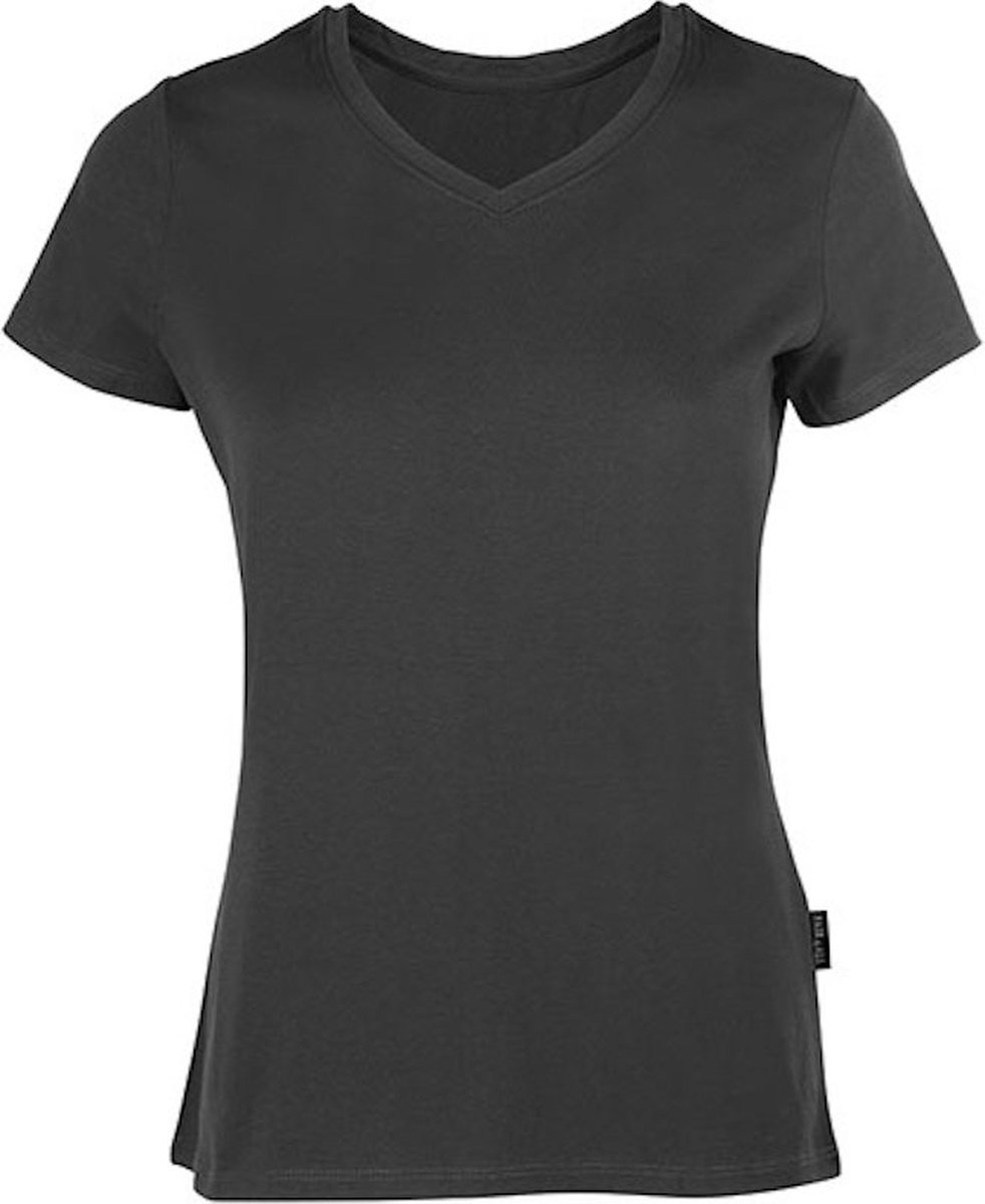 HRM Women´s Luxury V-Neck Tees HRM202 - Dark Grey - XS