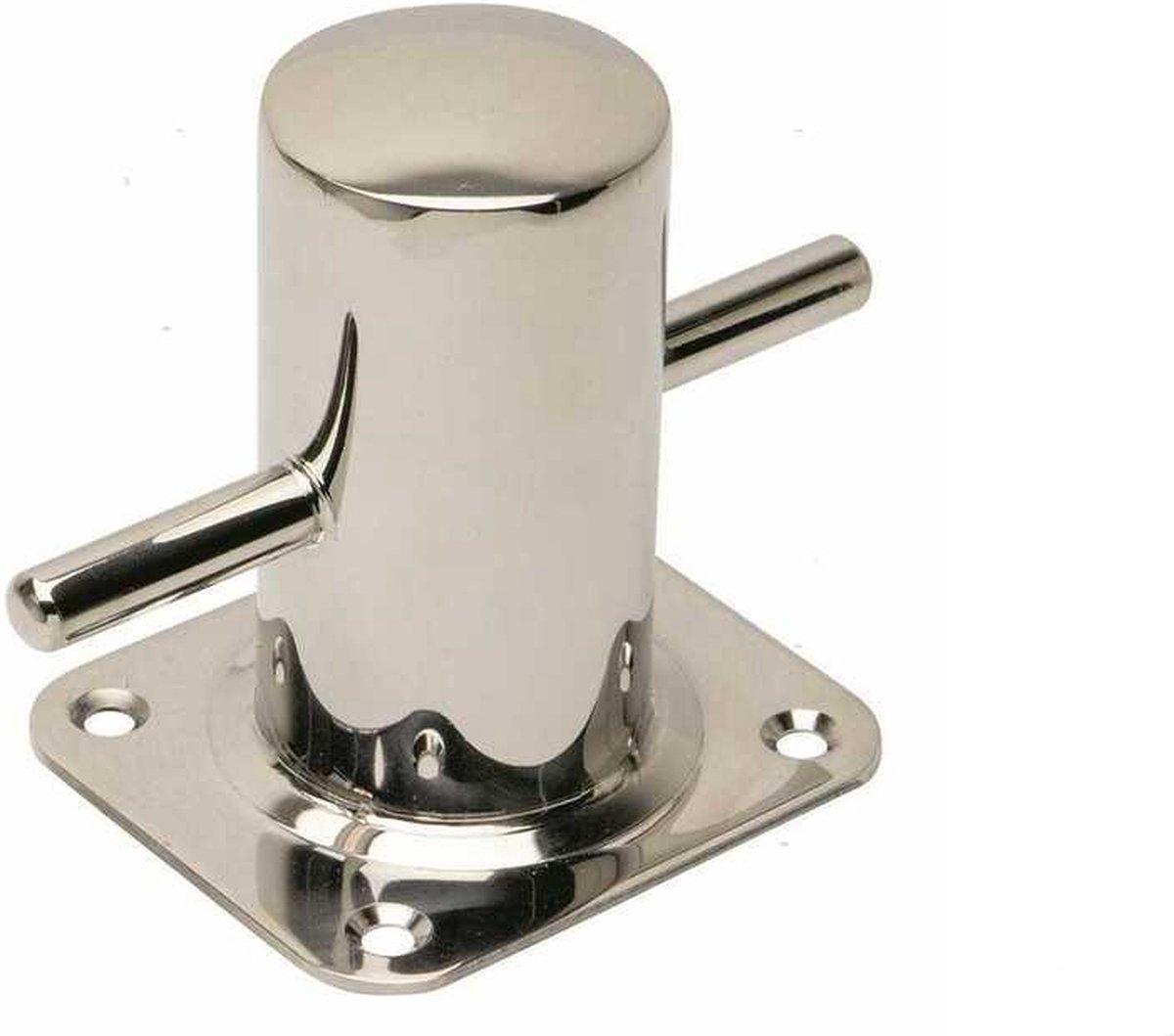 RVS bolder - basis 118x140 mm - hoogte 142 mm