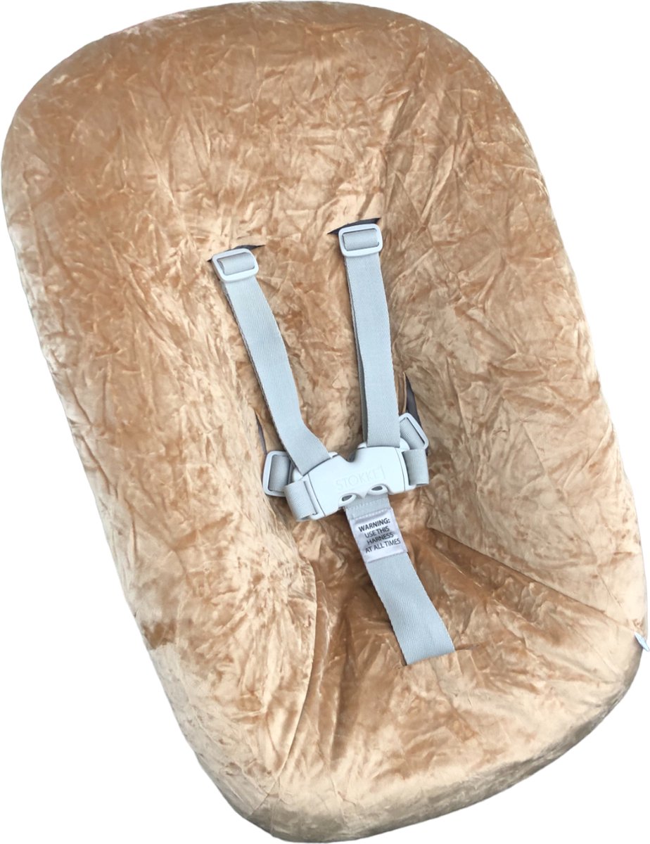 #26 newborn hoes, Camel crackle, Stokke Tripp Trapp. Ook geschikt voor Kidsmill Up.