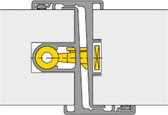 Alprokon inbraakwerende deurnaald - uitvoering 007 - SKG*** - deurdikte 40 mm - MPS sleutelbediend - doornmaat 55 mm - lengte 2200 mm - DIN Rechts