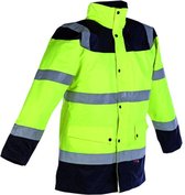Opsial High Visibility parka First - geel/marine fluorecerend - maat M