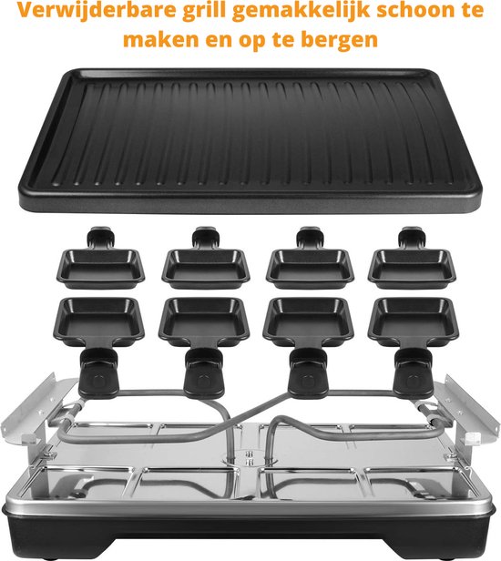 Electrische bbq - barbecue - 1200W - 2 delig van Merkloos — afbeelding 4