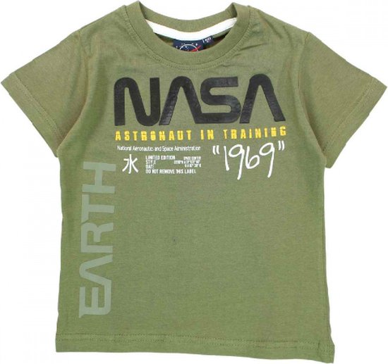 NASA - Tshirt - Groen - maat 116 - 6 jaar