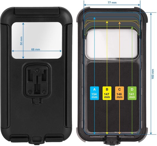 Support téléphone vélo étanche / support smartphone - Universel pour iPhone  / Samsung