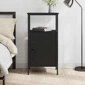 vidaXL Table de chevet Noir 41 x 31 x 80 cm Bois traité