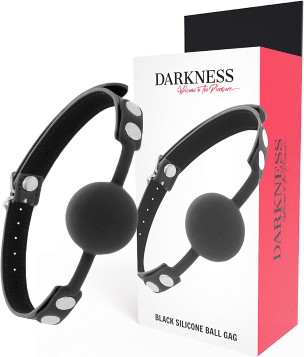 Goedkoopste DARKNESS BONDAGE | Darkness Ball Silicone Gag Black