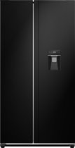 Exquisit SBS239-WS-EB - Amerikaanse Koelkast - Waterdispenser - Display - 442 Liter - Zwart