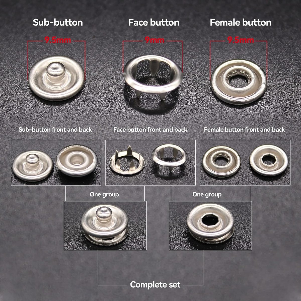 Drukknopen love 21 stuks jersey 8 mm - kantoorartikelen kopen? | Korting tot 32