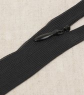 Blinde rits 60cm - zwart - naadverdekte rits - verstelbaar