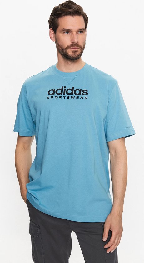 Adidas - Shirt All SZN Graphic Tee - Blauw - Heren