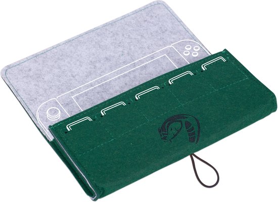 Harry Potter - Sac de transport en feutre - Modèle Serpentard pour Nintendo Switch et Switch OLED