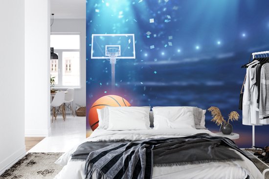 Papier peint photo Basketbal dans le stade - Papier peint non tissé - 368 x 254 cm