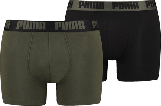 Puma Lange short - 2 Pack Zwart-Kaki - 521015001-051 - XL - Mannen