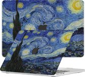 Lunso - Geschikt voor MacBook Air 15 inch (2023) - cover hoes - Van Gogh Sterrennacht - Vereist model A2941