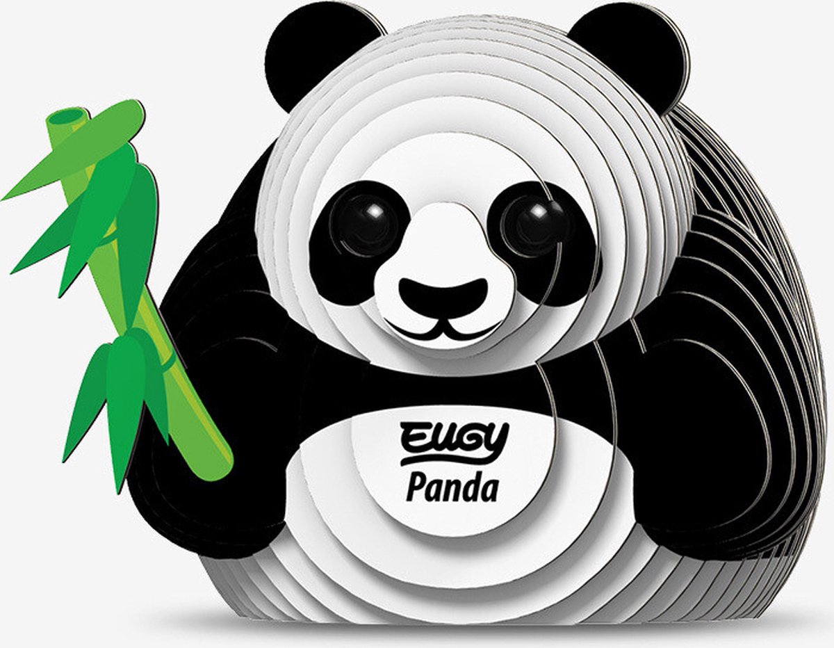 EUGY 3D Puzzel - Panda - Wilde Dieren - Duurzaam - Verzamel Ze Allemaal - 6 Jaar — afbeelding 12