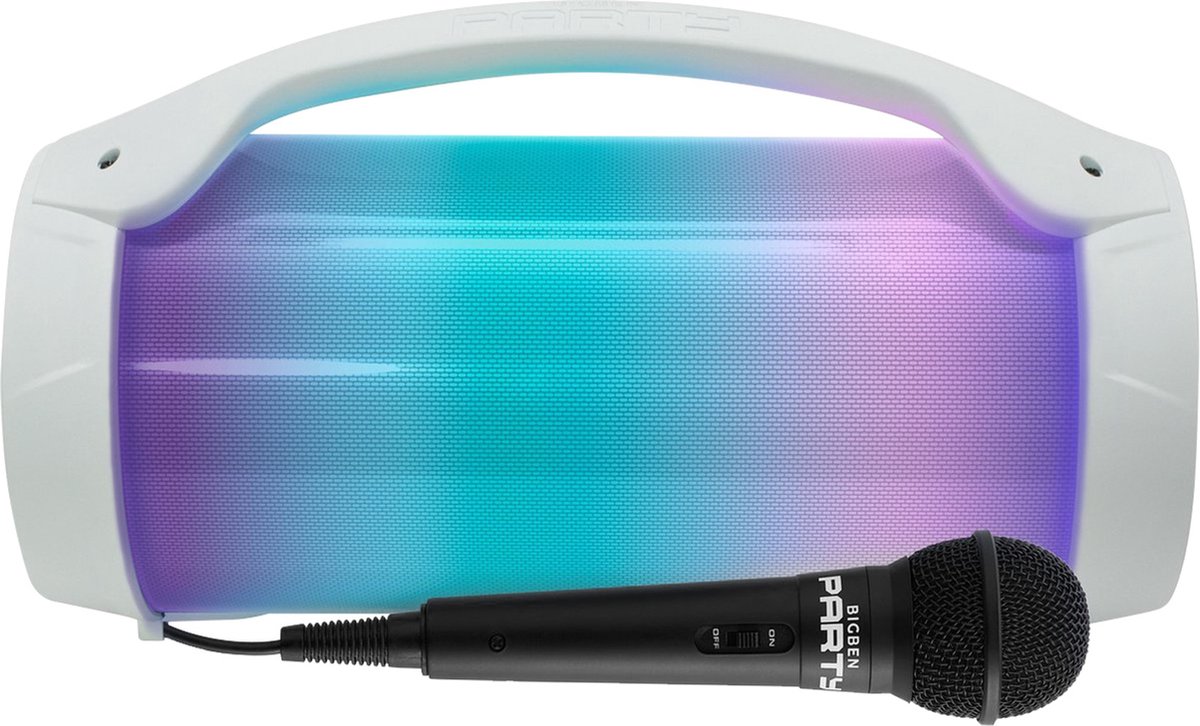 Enceinte Bluetooth lumineuse noir 50 watts avec micro Music Star