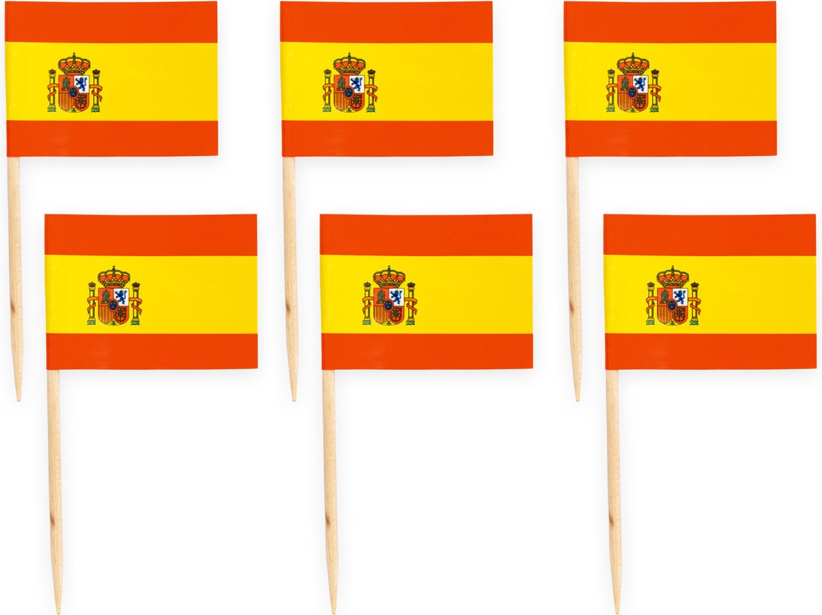 150x Cocktailprikkers Spanje - Hapjes Cocktail Tapas Zomer Terras