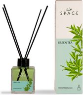Air Space - Parfum - Geurstokjes - Huisgeur - Huisparfum - Green Tea - Vierkant - 100ml