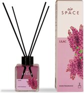 Air Space - Parfum - Geurstokjes - Huisgeur - Huisparfum - Lilac - Vierkant - 100ml