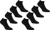 Zwarte Sneaker Sokken | 8 Paar | Maat 36-40 | Enkel Sokken | Voor Heren en Dames