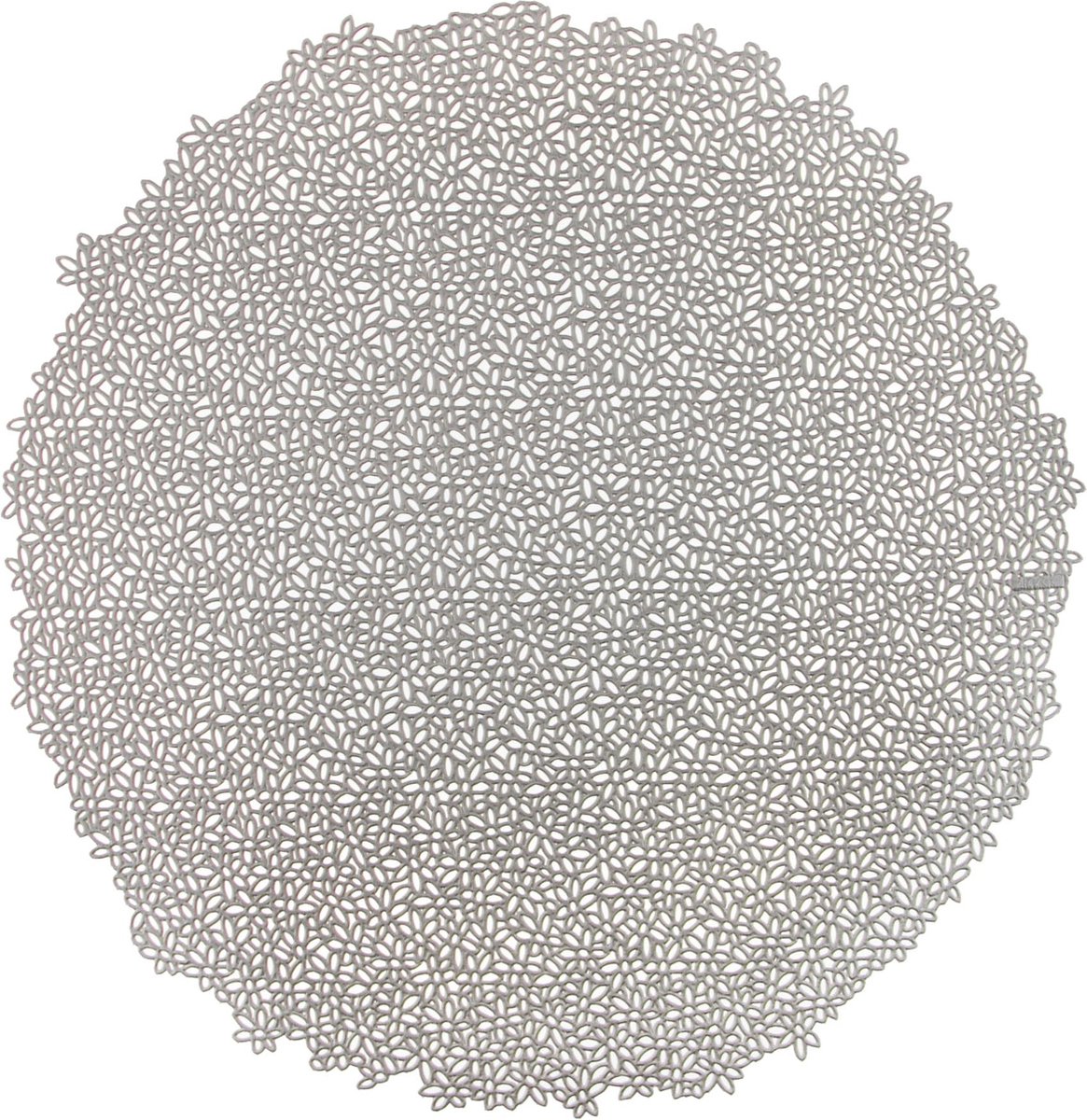 Placemat FLOWER, SET/6, dia 38cm, taupe