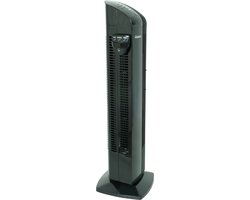 Kolomventilator 85cm 3 snelheden 180° oscillatie timer 8 uur afstandsbediening stil 40W zwart