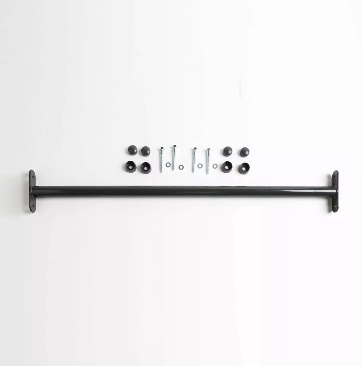 Antraciet Metalen Duikelstang 125cm - Incl. Bevestigingsmateriaal