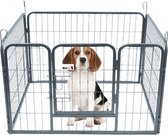 MaxxPet Puppyren - puppykennel - opvouwbaar- honden bench - puppy bench - 79x61cm - 4 delig