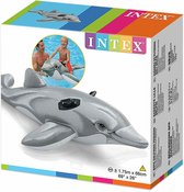 Intex Dolfijn Giant Ride-On - Opblaasfiguur - Grijze dolfijn