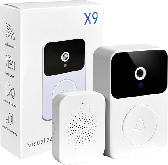 Volledig Draadloze video deurbel - incl. 64GB Micro SD-kaart | WiFi