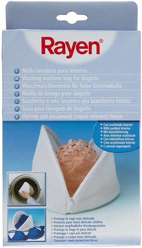 Rayen de toilette Rayen Sturdy Lingerie - BH Filet de lavage - 18 x 15 x 15 cm - blanc