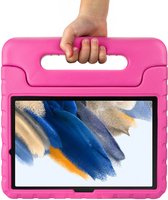 HappyCase Kinder Tablethoes Geschikt voor Samsung Galaxy Tab A8 | Kindvriendelijke Hoes | Beschemhoes | Kinderhoes | met Handvat en Standaard | Roze