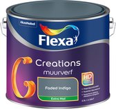 Flexa Creations - Muurverf - Extra Mat - Faded Indigo - 2,5l