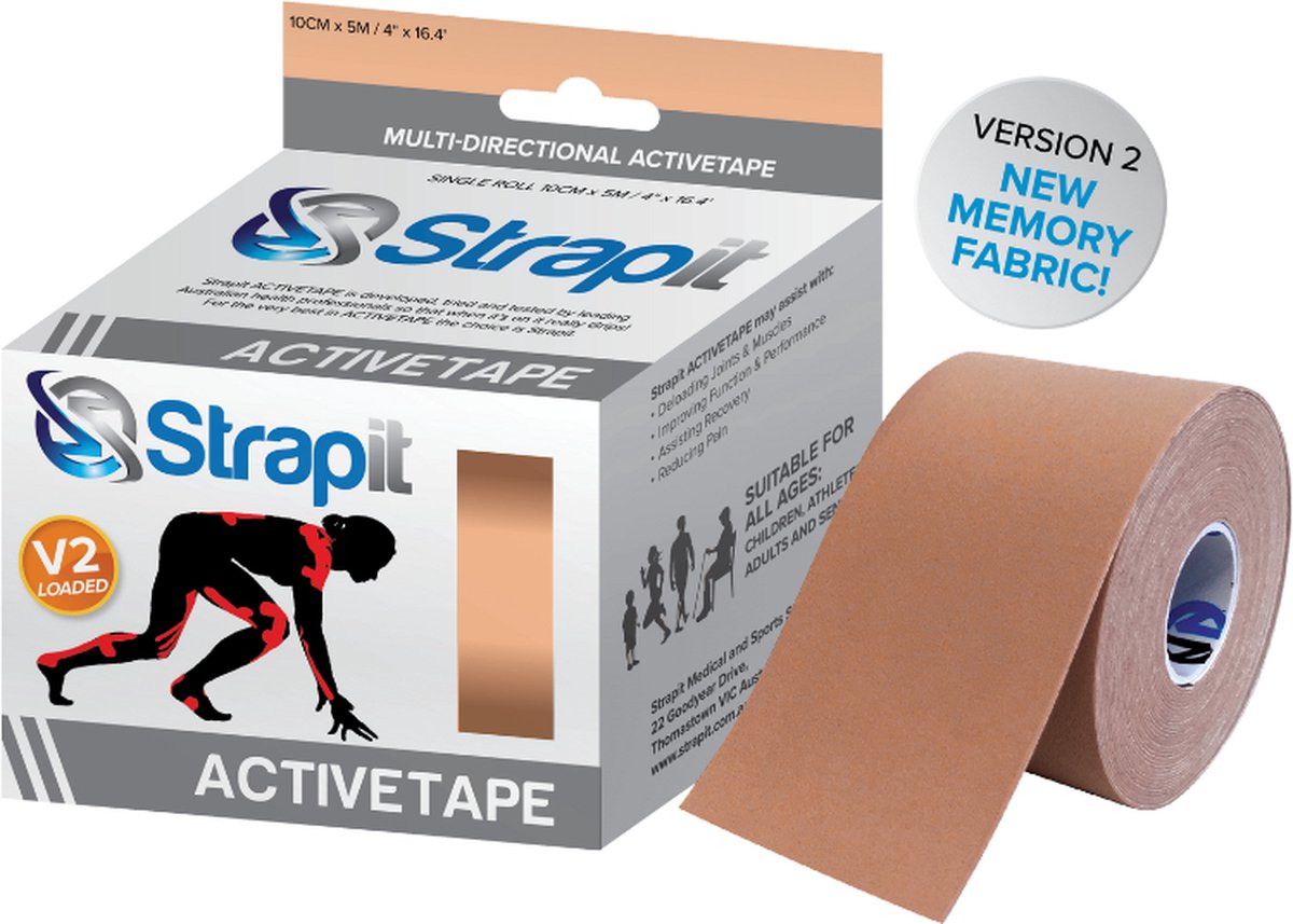 Strapit - Active tape - beige - 10cm x 5m