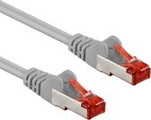 Wentronic 50895-GB - Câble réseau - RJ45 - 50 m - Gris