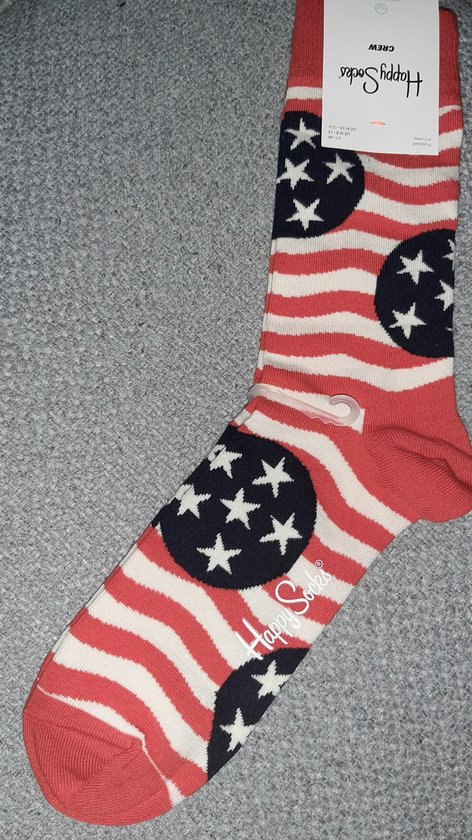 Happy Socks - stars & stripes - blauw rood wit - sterren en strepen - 41-46