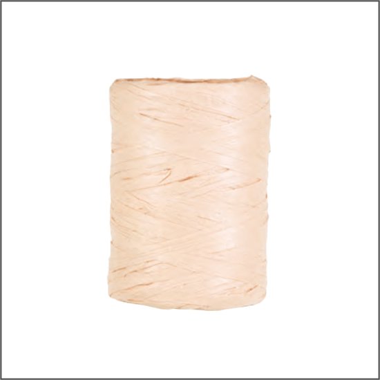 Ruban Cadeau Luxe - Ruban Raphia - Ruban Papier - Nude - 100 mètres - 5mm - Ruban Hobby - Ruban Décoratif - Papier