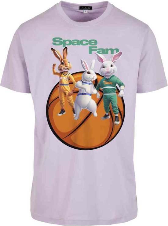 Mister Tee - Space Fam Heren T-shirt - L - Paars