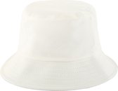 Emilie collection - Vissershoed - bucket hat - katoen - wit