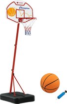 Garlando - Basketbalpaal - Phoenix Set - 165 cm hoog - Basketbalring - met Basketbal - met Pomp - met Draagkoffer - Basketbal voor binnen en buiten