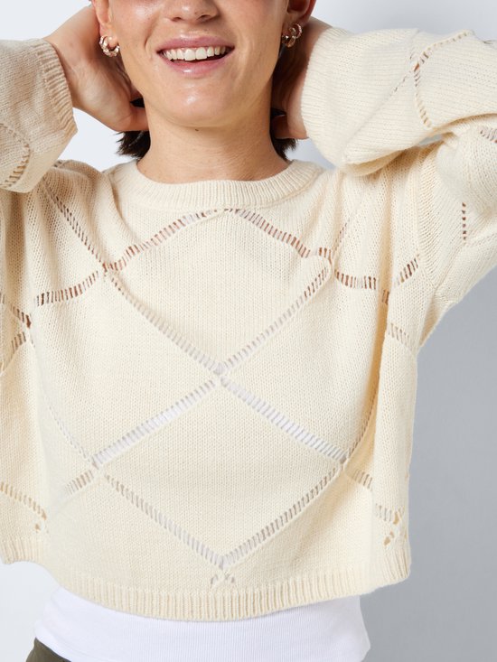 NOISY MAY NMJUNE L/ S O-NECK KNIT NOOS Femme - Taille XL