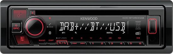 Kenwood KDC-BT450DAB - Bluetooth autoradio, DAB+, CD, USB | bol