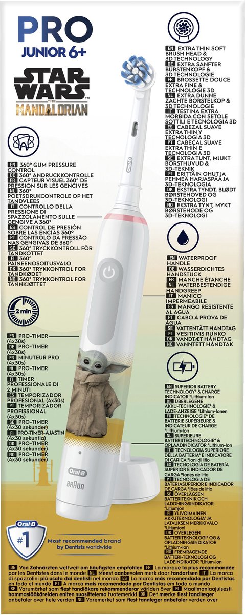 Afbeelding 3 van Oral-B Pro Junior - Star Wars - Elektrische Tandenborstel - Voor Kinderen Vanaf 6 Jaar